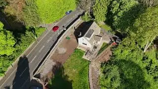 A unique aerial perspective of a property set for an exciting new build! 🏡
