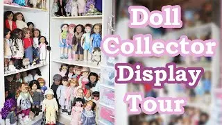 My Collector American Girl Doll Collection Display Update - Spring 2024 - Maplelea, Barbie, etc.