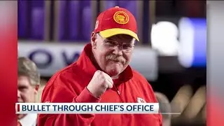 Bullet landed feet away from Andy Reid after crashing through Chiefs facility