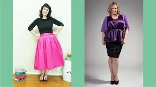 Plus Size Satin Skirt