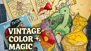 I Turned Vintage Color-By-Number Pages into the Cutest Ephemera