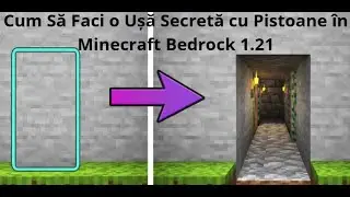 Cum Să Faci o Ușă Secretă cu Pistoane &icirc;n Minecraft Bedrock 1.21 Ghid Complet
