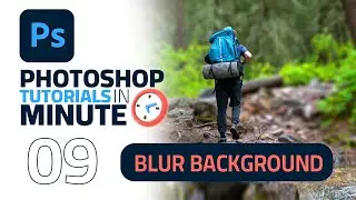 How to Blur the Background in an Outdoor Photo in photoshop 2023 (Fast Tutorial)