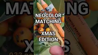 find #neocolor in #nature on a #xmas walk in #switzerland - #carandache #pastel #color #watercolor
