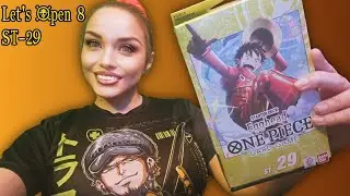 EP 49 ST 29 #Onepiece #onepiecetcg #tcg #bandi #girl #gamergirl  #op14  #unboxing #st29
