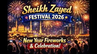 WORLD RECORD Fireworks! Sheikh Zayed Festival 2026 | New Year in UAE