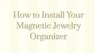 CK Organizers Wall Mounted Jewerly Organizers Magnetic Jewelry Boards