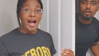 Face peeling prank on bf 😱