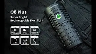 Sofirn Q8 Plus Super Powerful LED Flashlight 16000lm USB C Rechargeable, 21700, Anduril 2 0, XHP50B