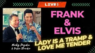 FRANK SINATRA & ELVIS PRESLEY (Tribute Artists) Nicky Degidio & Justin Shandor at ELVIS' Home.