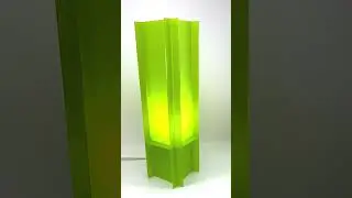 Gorgeous Lime Green Sculptural Art Lamp by Atomic Mobiles #dopaminedecor #modernlamp #atomicmobiles