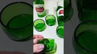 DIY Cut Glass Bottle at Home Easily / No any tools 😱 #diy #craft #yt #glassbottles #shorts #ytshorts