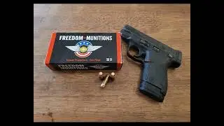 FMJ Fridays 40 S&W 3.1-inch short barrel (short version): Freedom Munitions 180-grain.