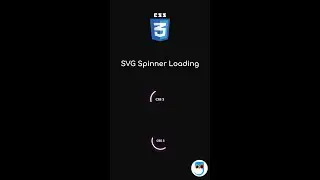 SVG Spinner Loading Effect | CSS 3 | Geekboots