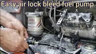 Air lock bleed diesel pump // diesel pump starting problem // Fiat 480 tractor