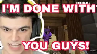 Foolish Quits Building the mansion After Ranboo Disrespects him! (dream smp)