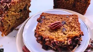 Обязательно попробуйте! ЛУЧШИЙ влажный банановый хлеб с коричневым маслом, шоколадной крошкой и к...