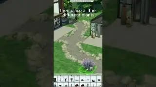 Garden path tutorial in the sims4 #simsshorts #sims4 #ts4speedbuild #thesims4 #sims4build #tutorial