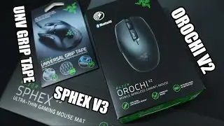 UNBOXING - RAZER OROCHI V2 + SPHEX V3 + UNIVERSAL GRIP TAPE