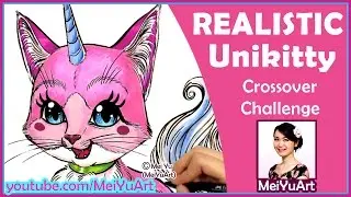 Realistic Unikitty - How I Draw Super Cute Lego Movie Cartoon Crossover
