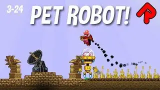 Создаём робота-питомца! | Геймплей Starbound Frackin' Universe, эпизоды 3-24