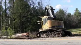 Cat TK711 Feller Buncher Working