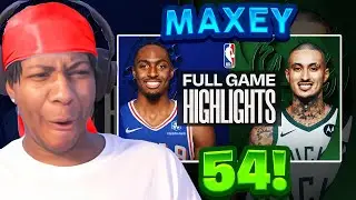 MAXEY 54! Реакция Lvgit на матч с &laquo;76ERS&raquo; в &laquo;Бакс&raquo; | ПОЛНЫЙ ОБЗОР ИГРЫ | 20 ноября 2025 г.