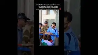 Virat Kohli give a sign to physically  challenged man on airport!#viratkohli #ipl #wpl2026 #cricket