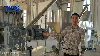Washing powder mixer machine production line, auto powder feeding mixing and filling bagging