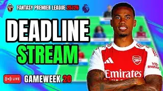 FPL GW20 DEADLINE STREAM 🟢 50/50 DILEMMAS ⚽ TEAM NEWS 🤩