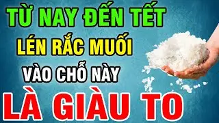 TỪ NAY ĐẾN TẾT, Lén Rắc 1 Nắm Muối Vào Chỗ Này Sau 3 Ngày Sẽ Giàu Lên Trông Thấy, Trúng Số 100 Tỷ