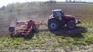Over 400 HP Massey Ferguson 8690 + Maschio UFO 6M - Minimum Tillage
