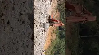 Tata Hitachi 210 Production limestone at mining Quwry