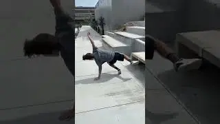 🐇 Shane Abbott stomps a freestyle combo @ Apex L1 parkour coach certification in San Diego (2021)