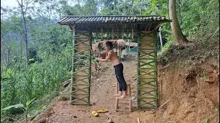 Building farm alone in the forest 200 days Bushwalking in the forest, LIVING GIRD OFF - Gatehouse