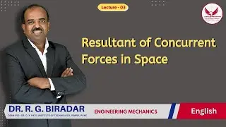 Resultant of Concurrent Forces in Space By Dr.R.G.Biradar | Lect.03 | Engg. Mechanics #labtech