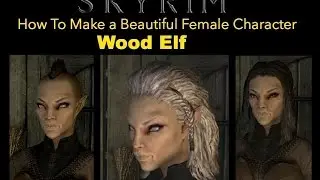 Skyrim - How To Make a Beautiful Female - Wood Elf (No Mods)