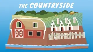 Countryside or Seaside? Learn English with Fun Animations! 🌊🌳