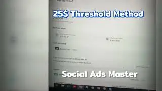 Phương ph&aacute;p ngưỡng 25$. Update 25$ Threshold Method. Paid Method 100% Working Any Country Secret BIN