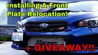 2018 STI Perrin License Plate Relocation (FMIC) + GIVEAWAY!