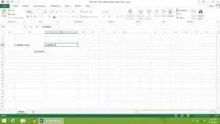 Excel  2013 Tutorial - How to Get the Current Date and Time