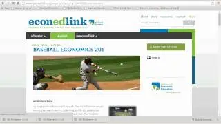 Baseball Economics Day 1