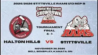 30Dec25 U13 Halton Hill Thunder vs Stittsville RAMS - Rams Showdown FINALS
