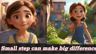 Lia simple act of change | Animated story | Motivational story in English | Ai animated story .