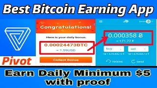 Earn free Btc by pivot apps daily 100$ upto 4 btc