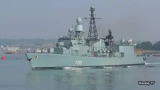GERMAN NAVY FGS AUGSBURG F213 LEAVES DEVONPORT NAVAL BASE - 16th July 2018