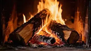 4H Fireplace 4K 🕯️ Calming Crackling Fire Sounds for Sleep, Focus & Relaxation (No Music)