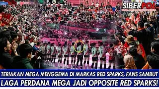 MEGA'S SCREAM ECHOES AT RED SPARKS HEADQUARTERS, FANS WELCOME MEGA'S FIRST MATCH AS RED SPARKS' O...