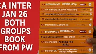 CA INTER JAN 26 BOTH GROUPS BOOK FROM PW &hearts;️ @caintermediatebypw FULL VIDEO
