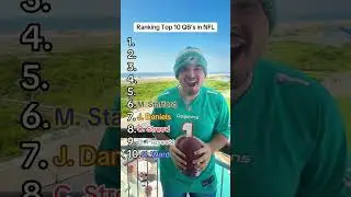 Ranking Top 10 QB&rsquo;s in NFL #nfl #nfltrending #nflviral #nflfootball #nflrankings